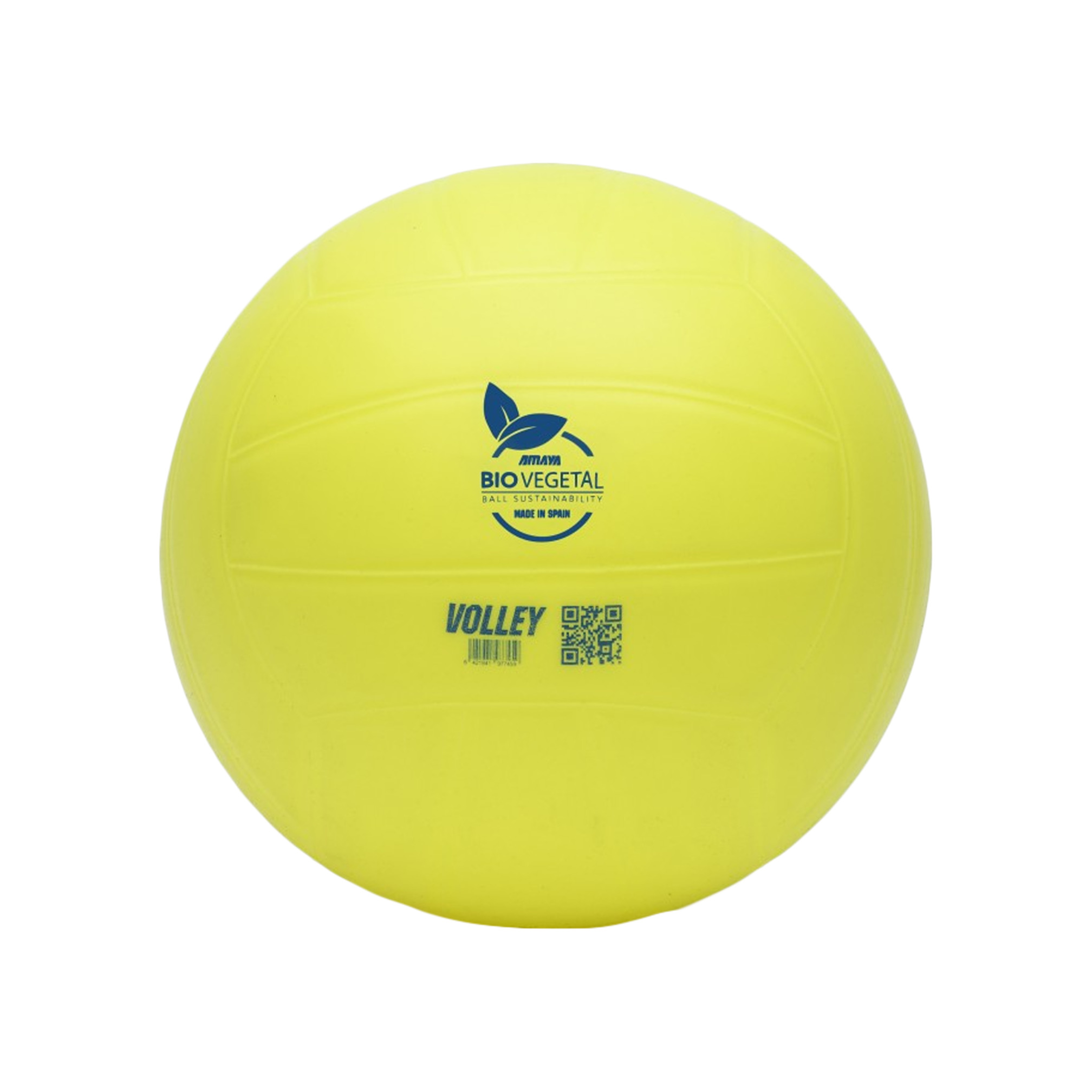 Ballon de volley circulaire jaune ø 210 mm