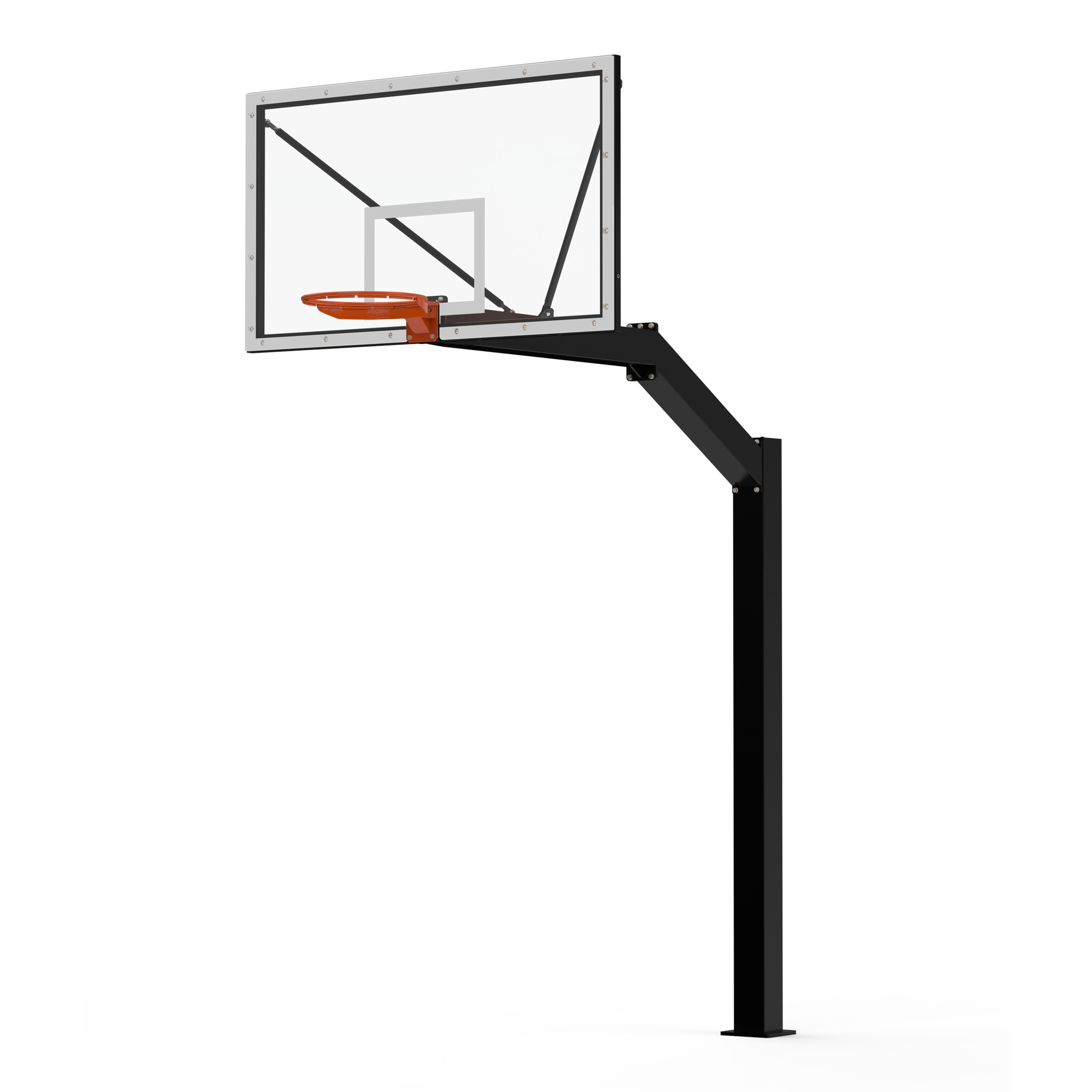 Basketball-Anlage Urban Court Slammer, 225 cm Ausladung, inkl. Basketballkorb Wettkampf