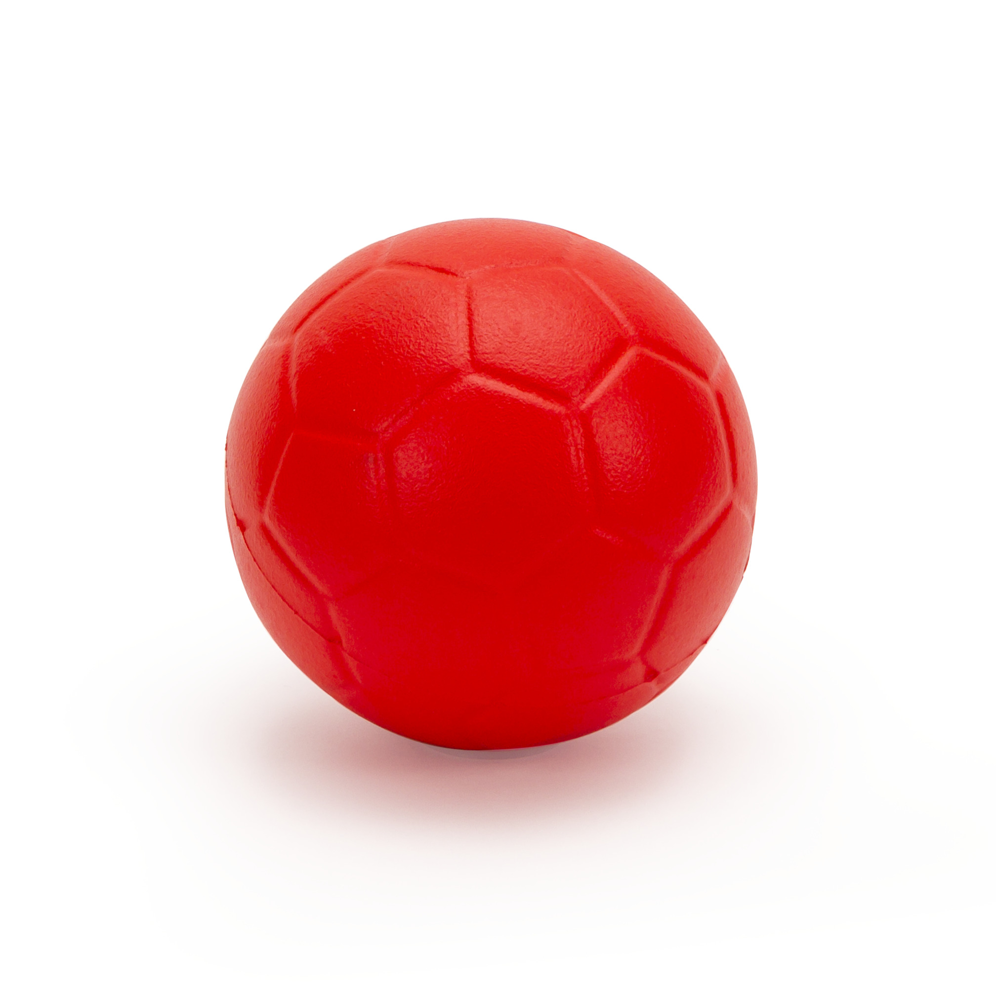 Handball PU foam with skin, ø 16.5 cm, red