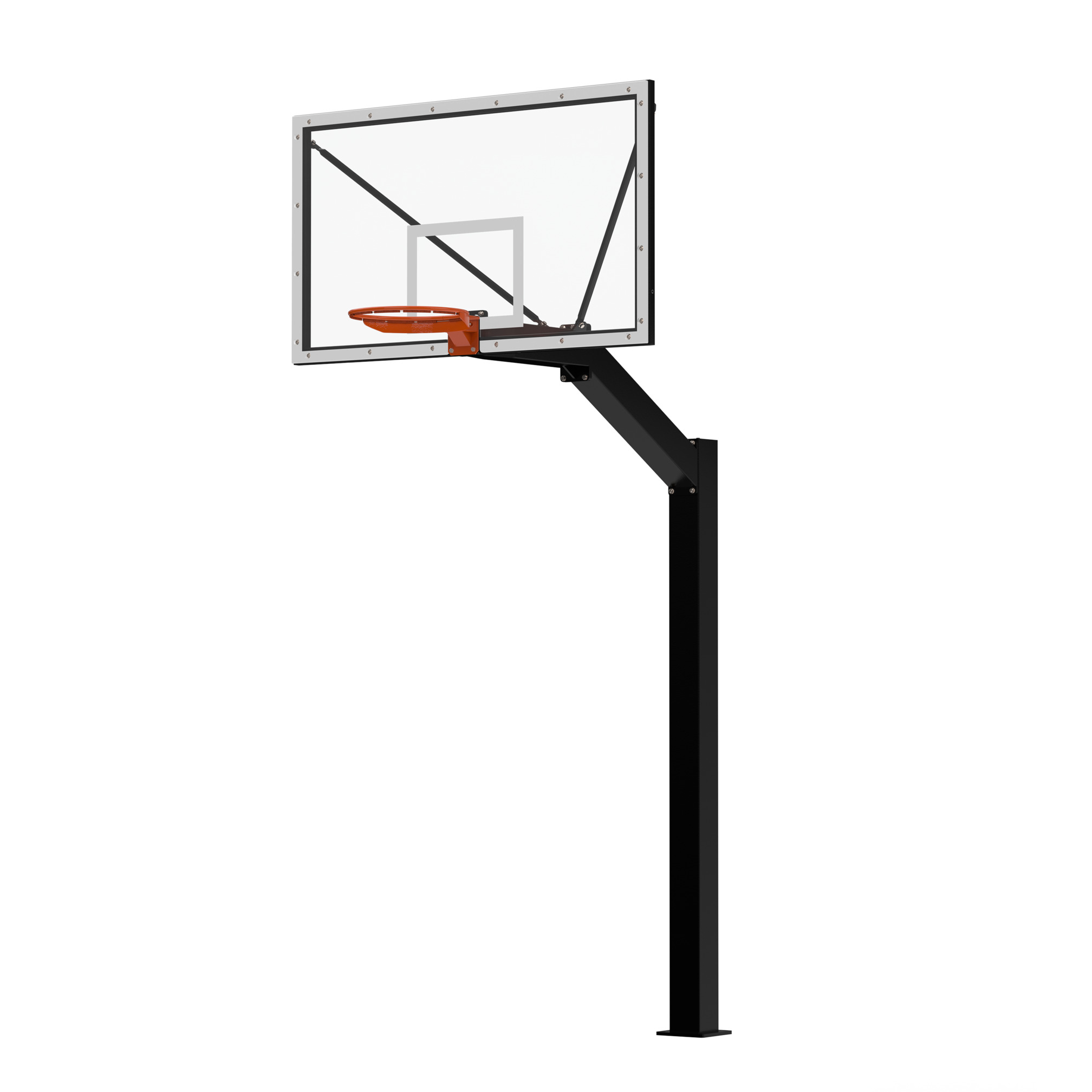 Basketball-Anlage Urban Court Slammer, 165 cm Ausladung, inkl. Basketballkorb Wettkampf