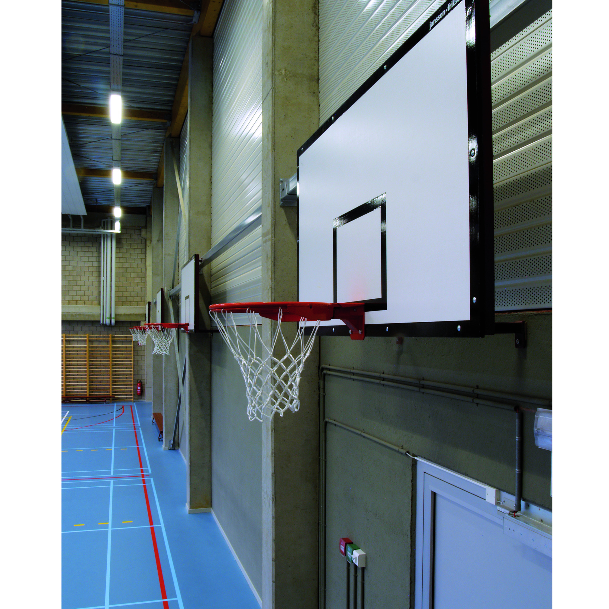 Basketbalbord hout, 120x90 cm