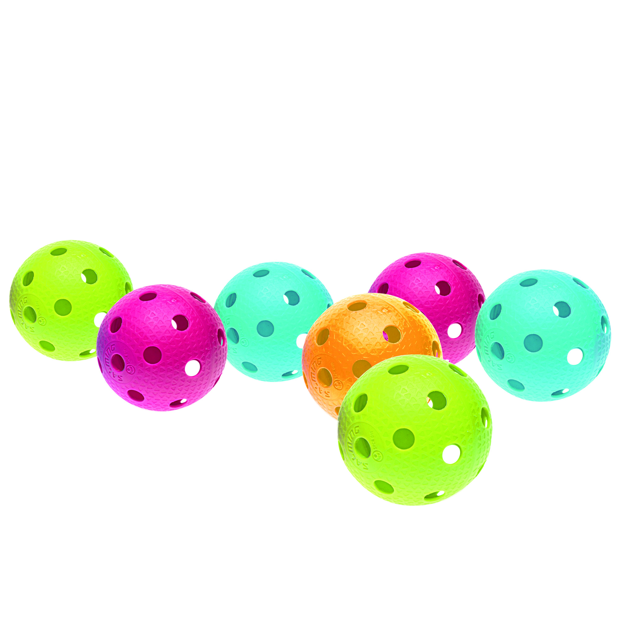 Gatenbal floorball/ pickleball hard, gekleurd
