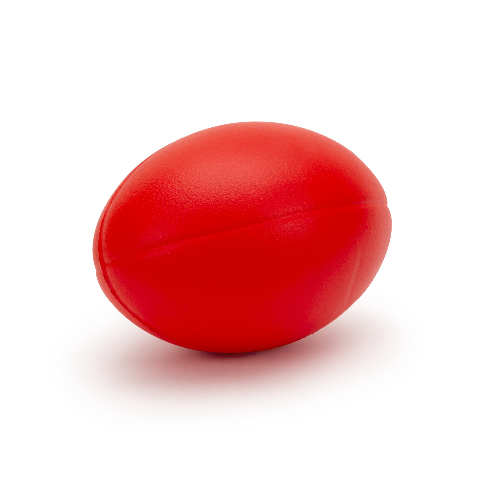 Rugbyball, PU-Schaumstoff mit Haut, rot