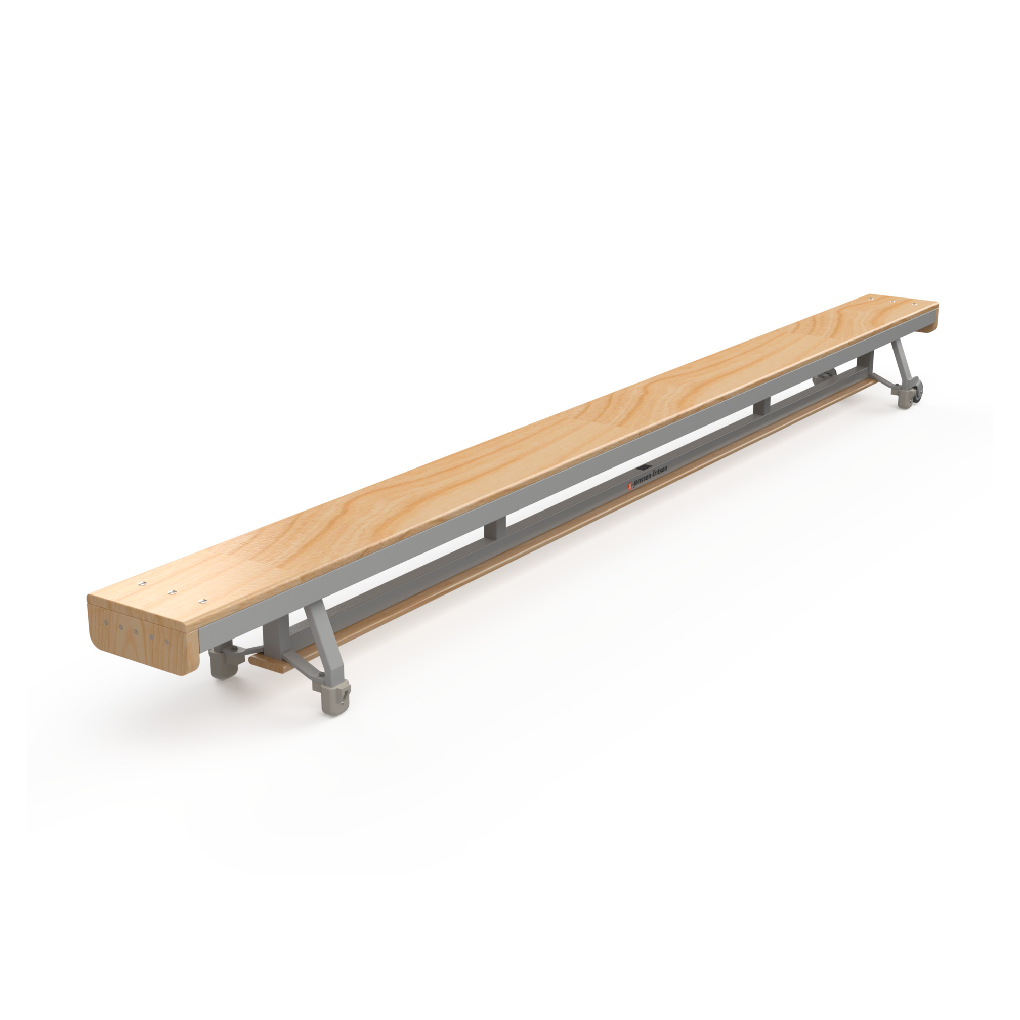 Gym bench, 360 cm, with balancing slat, 10 cm, Janssen-Fritsen, Essential