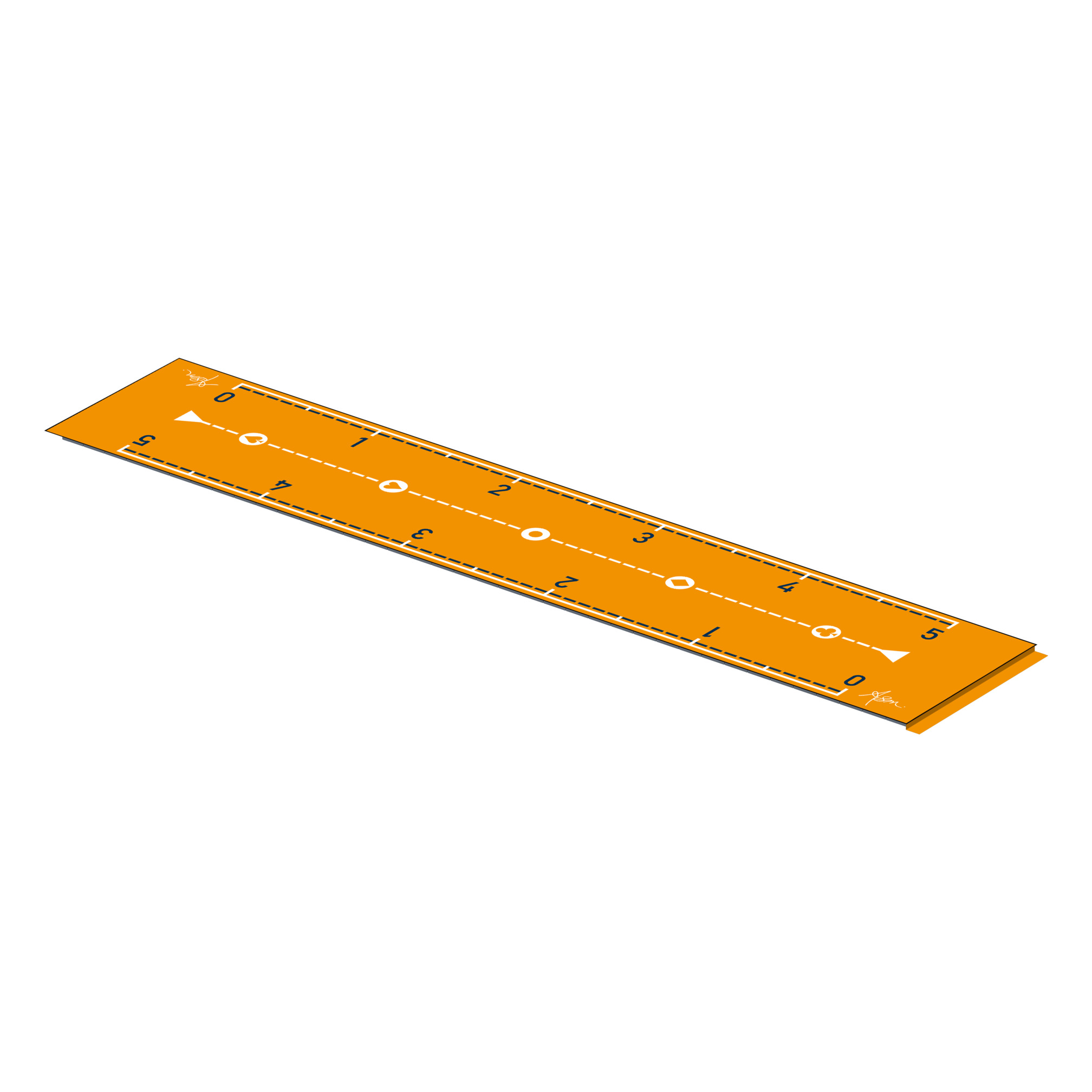 ASM lange mat Ruler 6 m, sandwichvulling