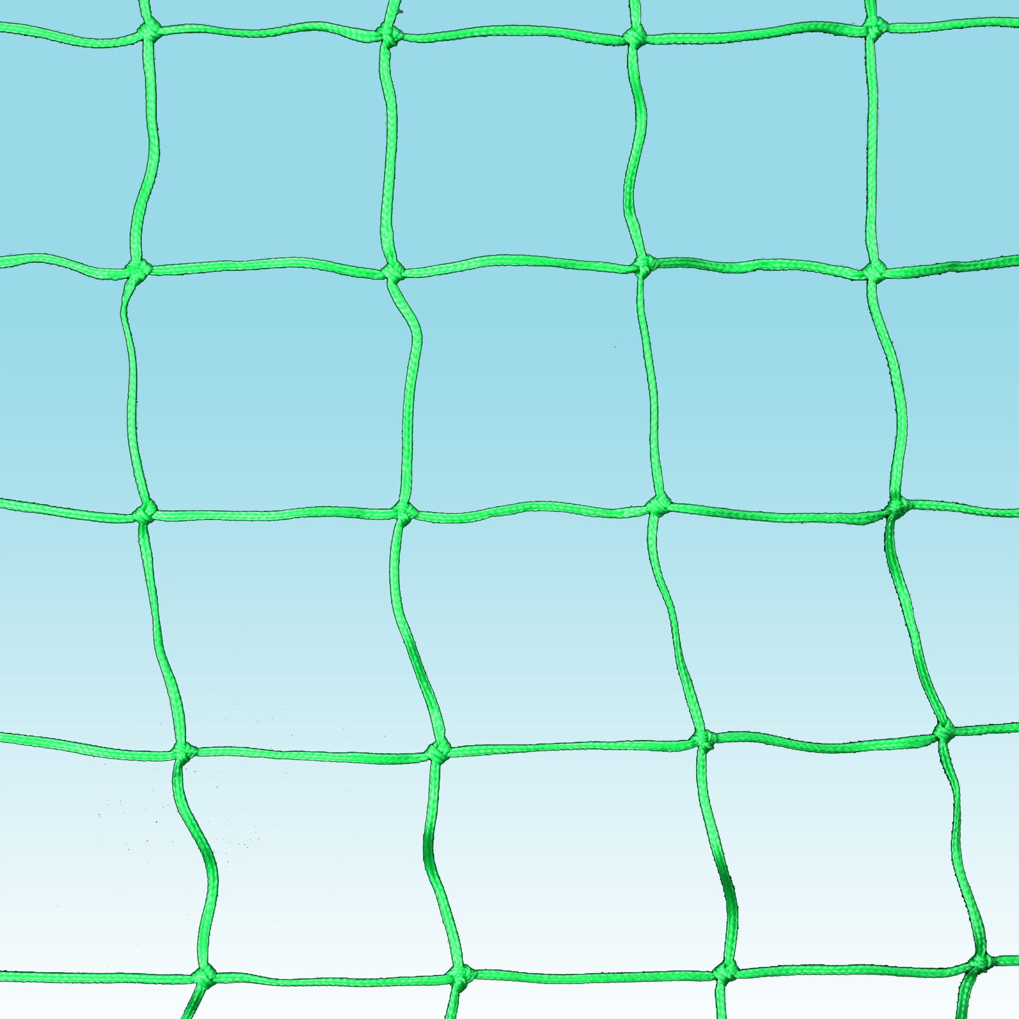 Football goal net 500x200 cm, 80/150 cm, ø 3 mm, green