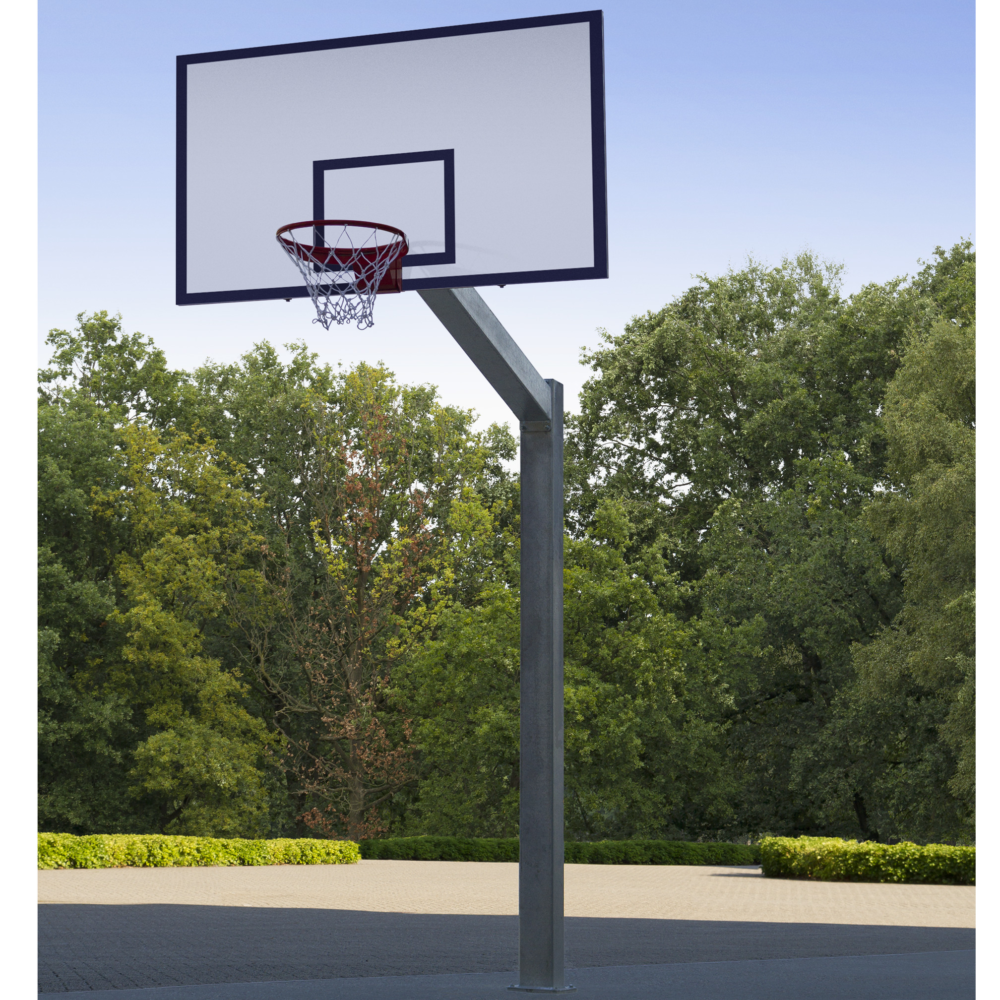 Basketball-Anlage School Slammer, 165 cm Ausladung, inkl. Basketballkorb Outdoor