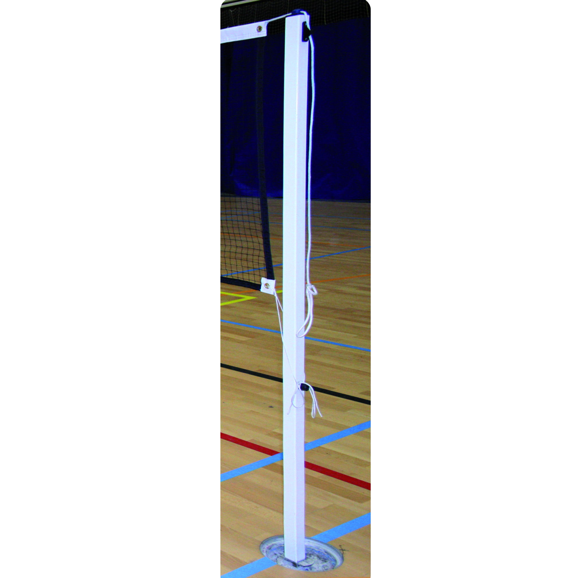 Schelde Sports Badmintonpfosten, Einsteckmodell, Quadratisch 40x40mm