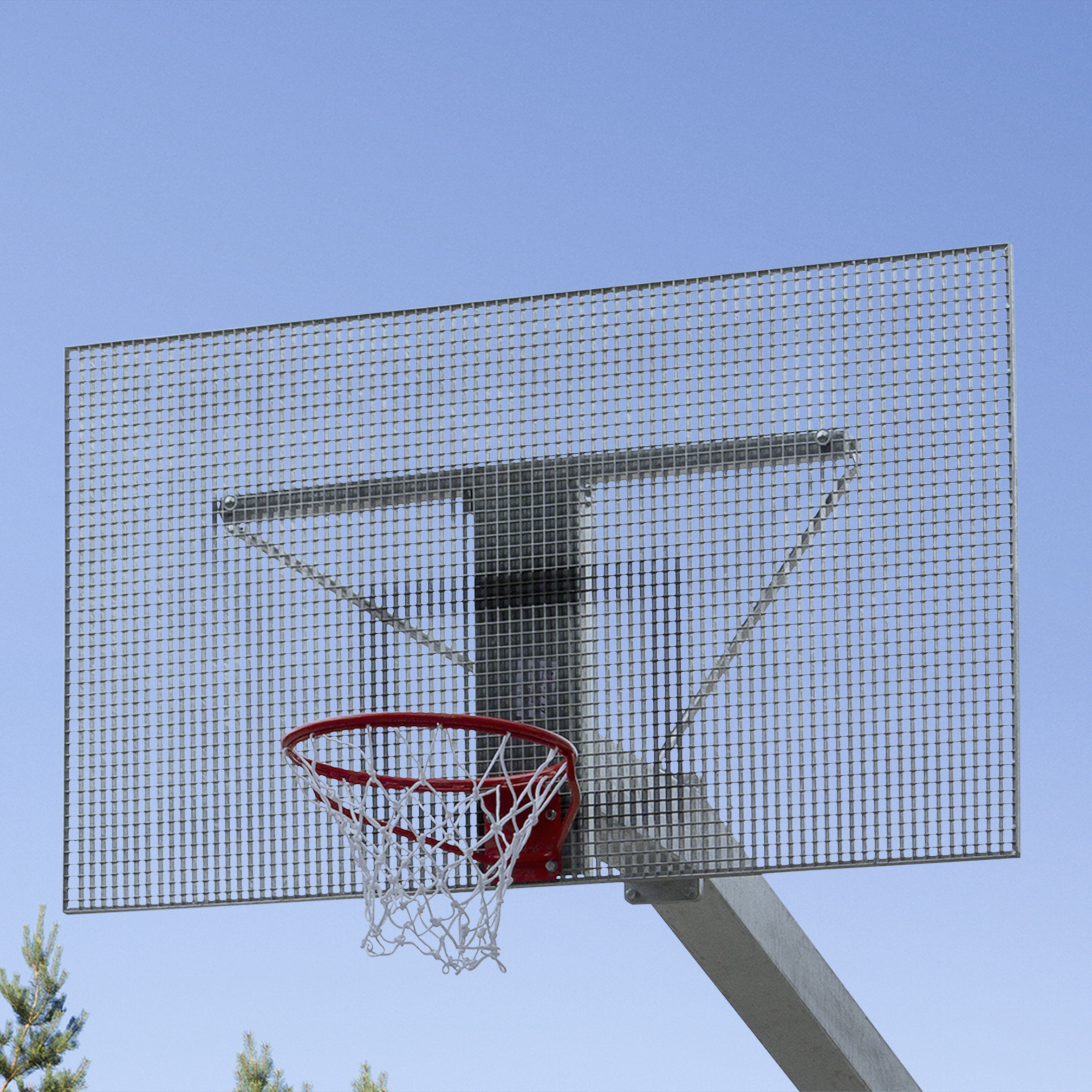 Basketball-Zielbrett 180x105 Anti-Vandalismus für Outdoor Slammer