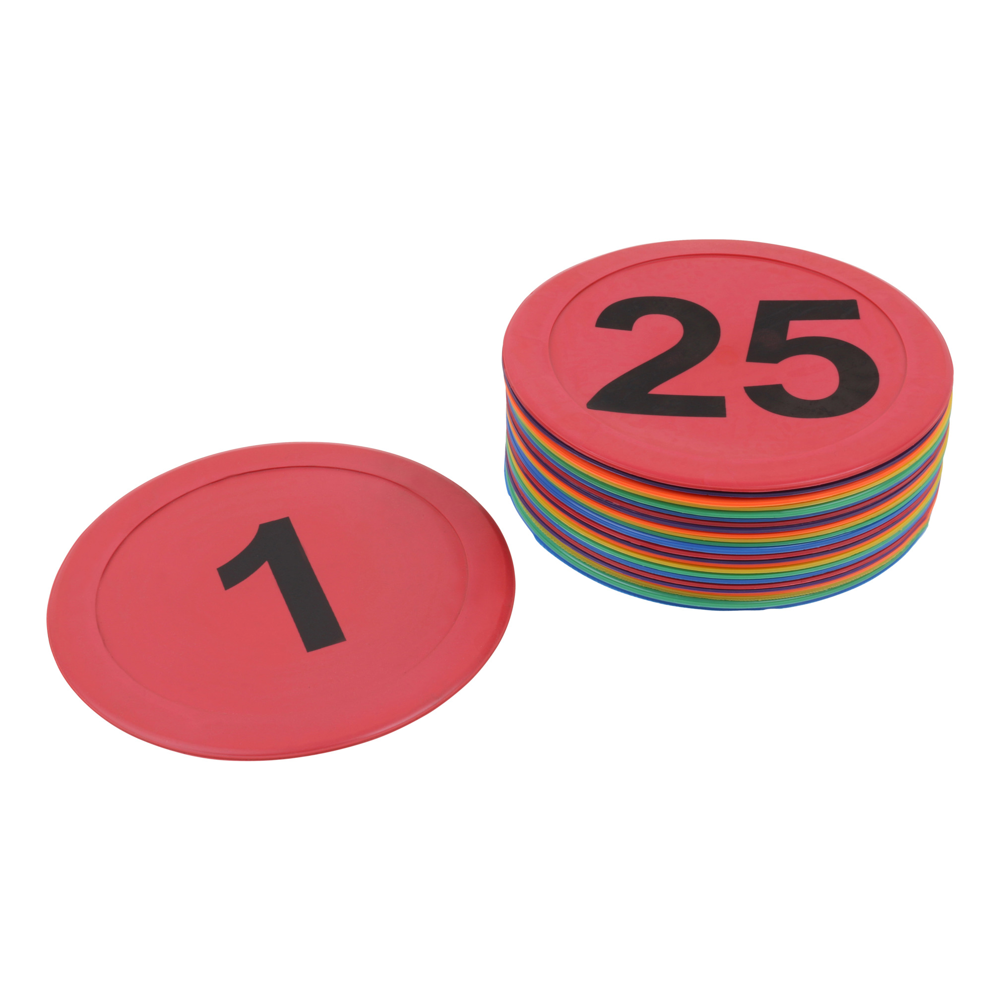 Numbered marking discs