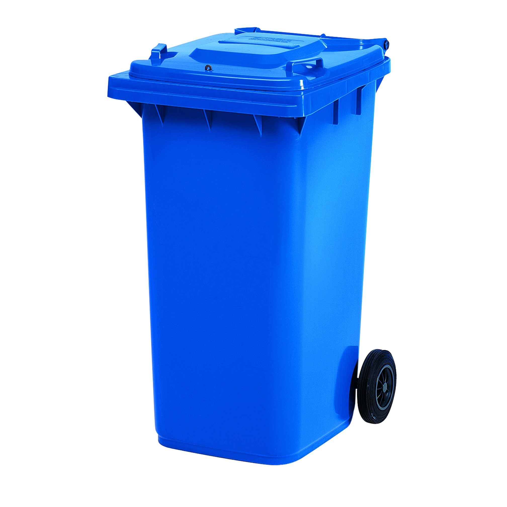 Plastic mobile storage container, blue